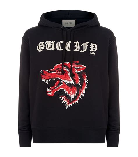 gucci wolf sweater fake|is gucci hoodie real.